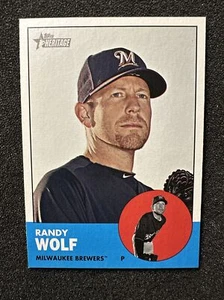 Béisbol Randy Wolf #74 2012 Topps Heritage QTY Milwaukee Brewers - Imagen 1 de 2
