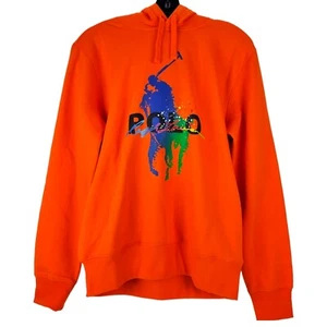 Polo Ralph Lauren Suéter Adulto Pequeño Naranja BIG PONY Pullover Sudadera con Capucha Diseñador - Imagen 1 de 9