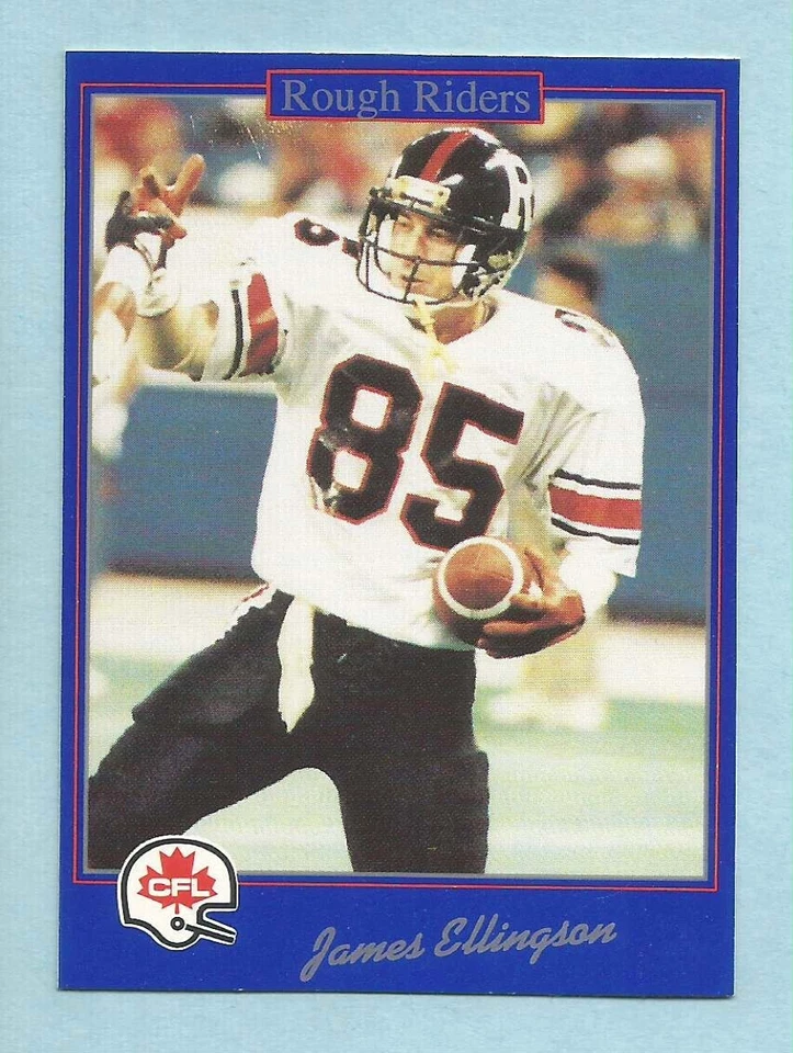 1991 JOGO CFL Football James Ellingson #44 Ottawa Rough Riders Richmond Raiders - Image 1 of 1