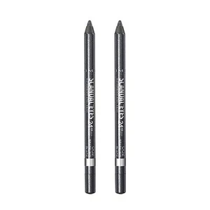 Delineador de ojos Rimmel impermeable Kohl Kajal, negro brillante, 0,04 fl oz, paquete de 2 - Imagen 1 de 12