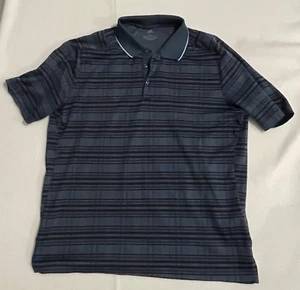 Adidas Men’s Golf Primegreen Polo Shirt Men’s Large Blue Striped - Picture 1 of 4