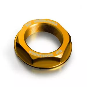 YOSHIMURA TOP YOKE NUT LOCKNUT GOLD YAMAHA YZF-R1 YZFR1 YZF R1M 2015-2017 2CR - Picture 1 of 2