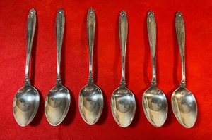 6 Sterling INTERNATIONAL 6”  Teaspoons PRELUDE  1.1 oz.  No Monogram - Picture 1 of 6