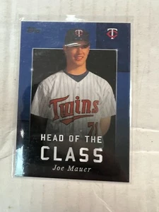Joe Mauer 2022 Topps X Wander Franco Head Of The Class Dark Blue #72 #63/75 NrMt - Picture 1 of 1