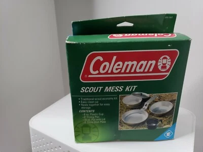 Coleman  Aluminum Mess Kit - 8 oz Cup, 8"Frying Pan, 16 oz Pot and 6" deepPlate  - Image 1 of 4
