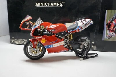 MINICHAMPS - WSB 2002 DUCATI 998R - RUBENS XAUS - 1/12 SCALE MODEL BIKE 021211 - Image 1 of 4