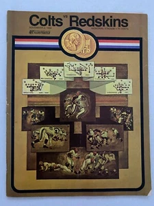 1969 NFL FOOTBALL PROGRAM BALTIMORE COLTS VS WASHINGTON REDSKINS RARE VINTAGE  ! - Picture 1 of 1