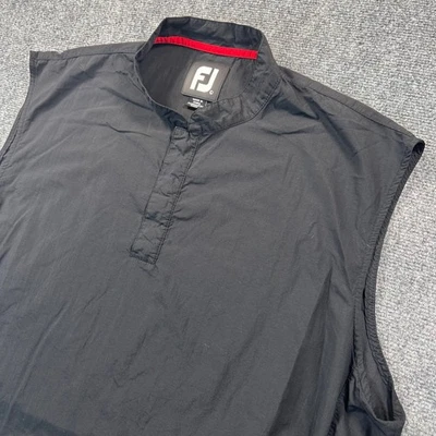 FootJoy 1/4 Pullover a Presión Chaleco de Golf Chaqueta Rompevientos Para Hombre L Negro Ligero Foto 1 de 4