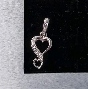 Sterling Silver 925 Heart Pendant - Picture 1 of 3
