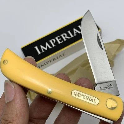 IMPERIAL SMOOTH YELLOW DELRIN SOD BUSTER SODBUSTER KNIFE NICE  IMP22Y ~ NIB!!! - Image 1 of 4