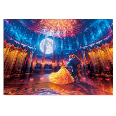 Tenyo 1000-Piece Jigsaw Puzzle Disney Beauty and the Beast Moonlight Ballroom - Image 1 of 4