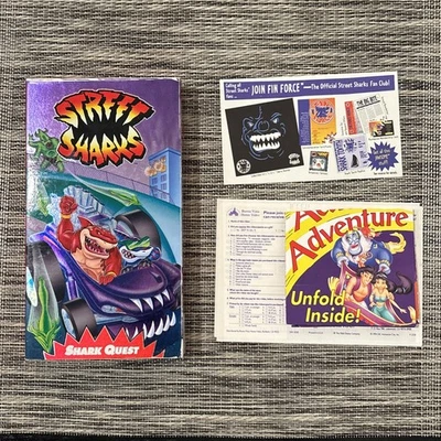 Street Sharks Shark Quest VHS Vintage 1995 Cartoon - Image 1 of 2