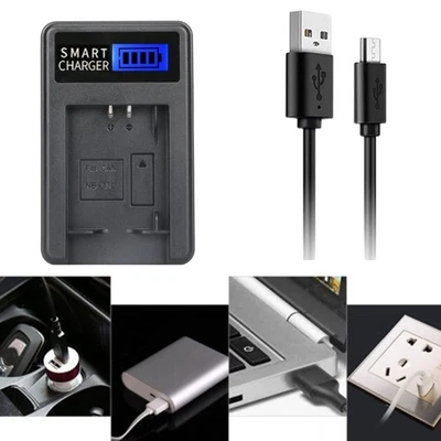 Versatile USB Camera Battery Charger for NB13L G5X Perfect for Home Outdoor Use - Image 1 of 4