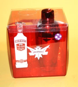 Smirnoff cocktail shaker,2 x glasses and stirrers and ice box- New and superb. - Picture 1 of 4