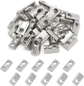 Tuercas en T de extrusión de aluminio 30 piezas M8 tuercas en T, tuercas de resorte en T enrollables, M8 - Imagen 1 de 5