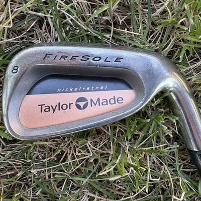 Suela de fuego TaylorMade 8 hierro níquel acero burbuja S 90 varilla de grafito derecha Foto 1 de 4