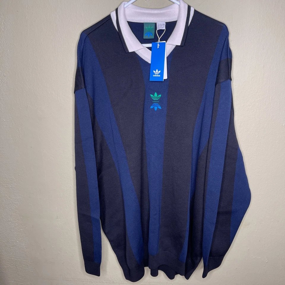 Adidas Originales Eslabones Rodantes Para Hombre Talla XL Manga Larga Polo Nuevo IT0142 Foto 1 de 4