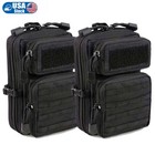 2-Pack Tactical MOLLE Pouches - Hunting Game Belt Bag for EDC Tools & Essentials
