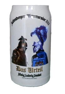 Bierkrug Maßkrug KALTENBERGER RITTERTURNIER 2007 DAS URTEIL, König Ludwig Dunkel - Bild 1 von 2