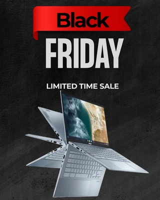 Black Friday Sale Asus Chromebook Flip 14" i3-1110G4 8GB 128GB SSD Good Warranty - Image 1 of 4