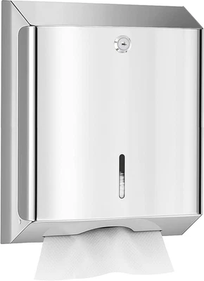 Distributore Di Carta Igienica Commerciale,Acciaio Inossidabile, Grande Capacità - Immagine 1 di 4
