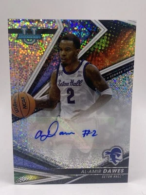 2022 Bowman U Best Al-Amir Dawes Speckle Refractor Auto /25  #BOA-AD Seton Hall  - Image 1 of 2