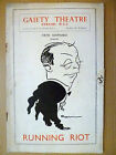 1937 Running Riot Gaiety Theatre Programme By Firth Shephard