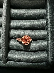 Handmade Silver & Copper Rose Ring Size 6 1/2 - Picture 1 of 6