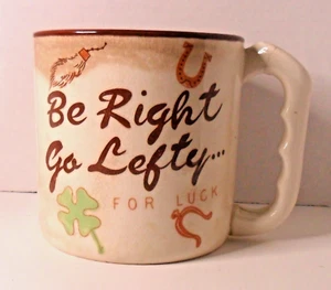 RARO - DE COLECCIÓN - PARKSMITH CORP - TAZA ZURDA "LUCKY" - 2-301 - JAPÓN - Imagen 1 de 7