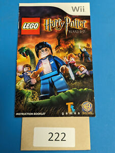 Lego Harry Potter Years 5-7 - Nintendo Wii - Manual Only **NO GAME!