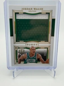 23-24 National Treasures NBA Jordan Walsh Colossal Patch Gold 10/25 Celtics - Picture 1 of 2