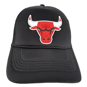 NEW NBA Chicago Bulls Trucker Hat Cap Adult Logo Mesh Back Snap Back Ultra Game - Picture 1 of 7