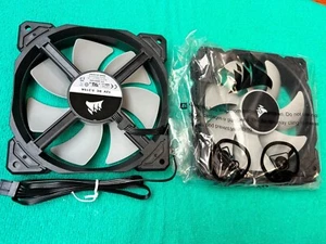 CORSAIR BLACK FAN CASE ML120mm , ORIGINAL ( 2 packs ) - Picture 1 of 5