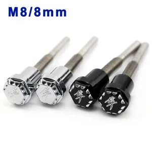 CNC 8mm Front Seat Thumb Screws Bolts 3D Hex For SUZUKI HAYABUSA GSX1300R 08-22 - Picture 1 of 3
