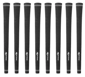 Lot of 8 Karma Velour Black Standard .600 Round Golf Club Swing Grips USA Dealer - Picture 1 of 3