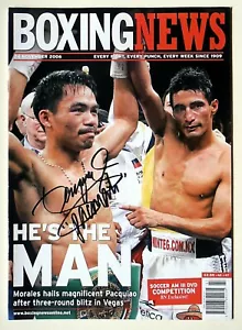 MANNY PACQUIAO Signed BOXING NEWS (24th November 2006) Team Pac Cert (SHOP) - Picture 1 of 4