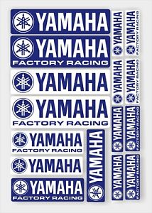 Yamaha Racing decals / stickers, printed on quality vinyl & laminated