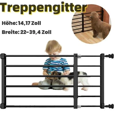 Treppenschutzgitter ohne Bohren, Treppengitter Türgitter Treppen Absperrgitter - Bild 1 von 4