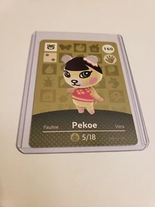 Pekoe # 160 Animal Crossing Amiibo Card AUTHENTIC Series 2 NEW NEVER SCANNED! - Picture 1 of 1