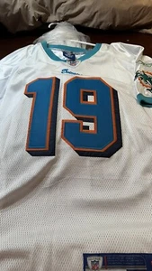 Vintage Brandon Marshall Miami Dolphins Jersey Onfield Reebok Stitched Mens-48 - Picture 1 of 5