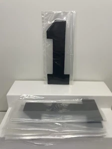 Iron on Number 1 Heat Transfer 8" Black Single Number 130 Pieces (pack of 130) - Picture 1 of 3