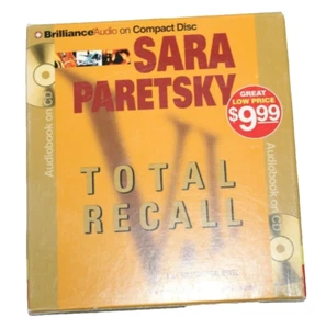 Total Recall Audiobook CD Sara Paretsky VI Warshawski Novel Abridged Sandra Burr - Picture 1 of 2