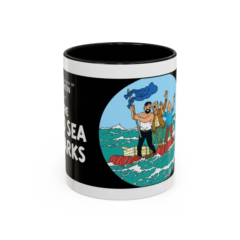 Tin-tin: The Red Sea Sharks 11 盎司马克杯 — 第 1/1 张图片