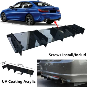 23x5" Fit For BMW 3 Series G20 2019-2022 330i Rear Bumper Diffuser Shark Fin - Imagen 1 de 11