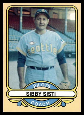 Sibby Sisti 1983 Galasso 1969 Seattle Pilots #22 - Image 1 of 2
