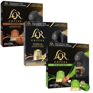 Cápsulas de café barista L'OR sabor variedad aluminio porción única paquete de 3 quilates - Imagen 1 de 8