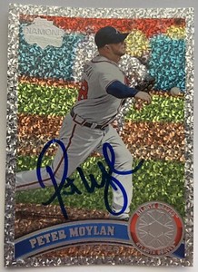 Peter Moylan Atlanta Braves Autographed 2011 Topps Diamond Anniversary #US45 COA