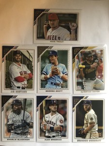 2022 topps gallery printer Proof Lot Of 7. Mike Trout
