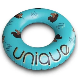Afro Unicorn - Galleggiante ad Anello Unico - Galleggiante per Piscina 39" Gonfiabile - Ragazze - Foto 1 di 8