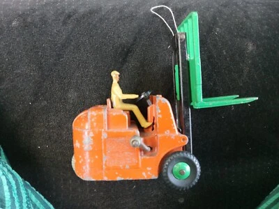 Juguetes Dinky de colección, carretilla elevadora de horquilla Coventry Climax, naranja, verde, Meccano, Reino Unido  Foto 1 de 4